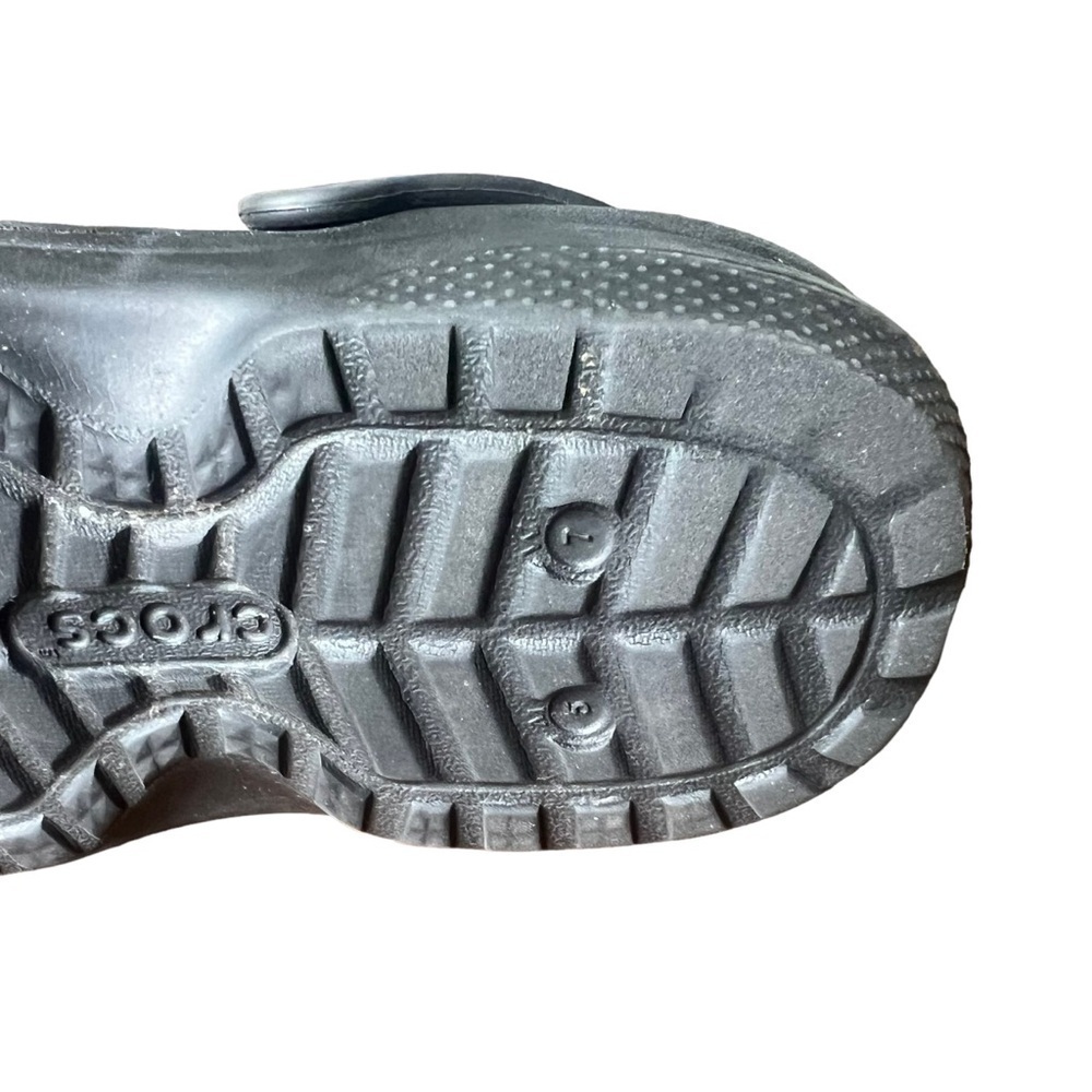 Crocs Unisex-Adult Bistro Clogs. Black. Size Women’s 7/ Men’s 5 - Picture 10 of 11